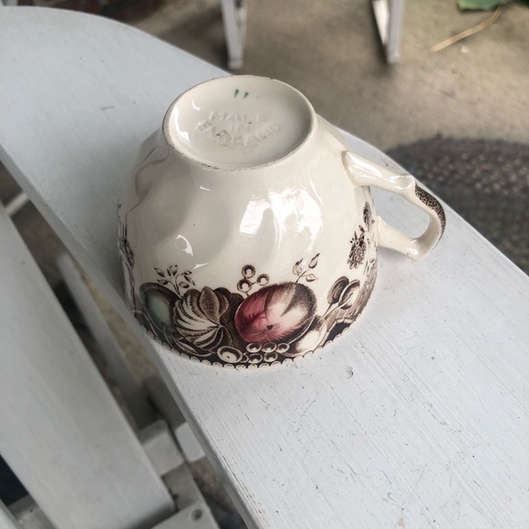 Vintage JOHNSON BROS HIS MAJESTY THANKSGIVING TURKEY Tea Cup, England - Picture 5 of 9